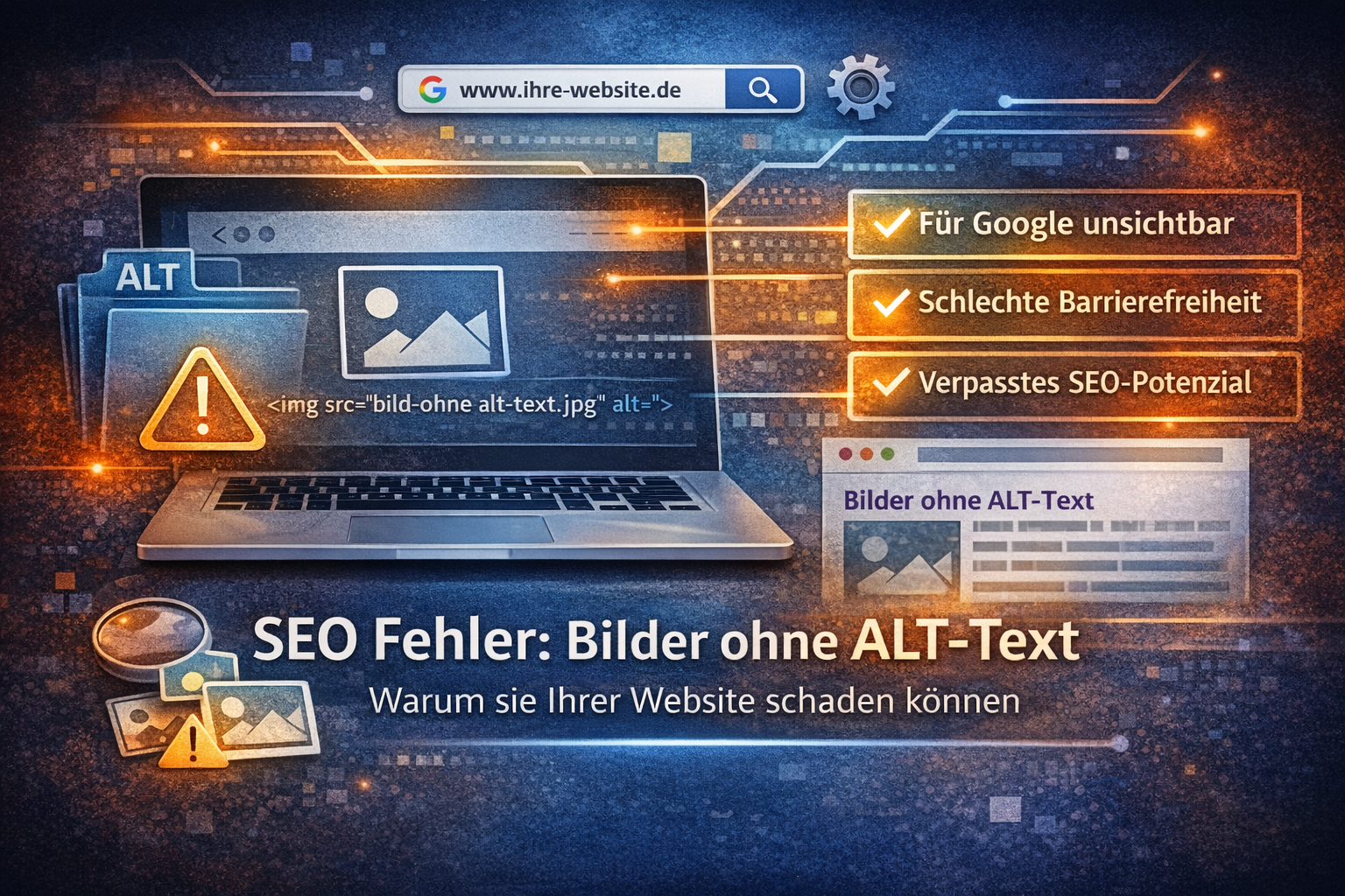 Bilder ohne ALT-Text – Warum sie Ihrer Website schaden