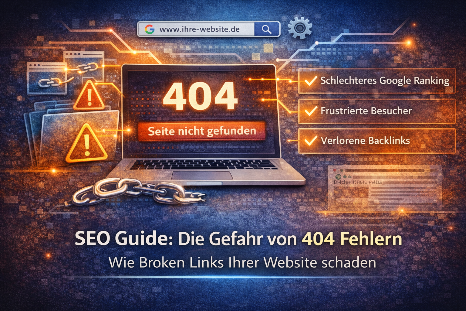 Die Gefahr von 404 Fehlern für Ihre Website