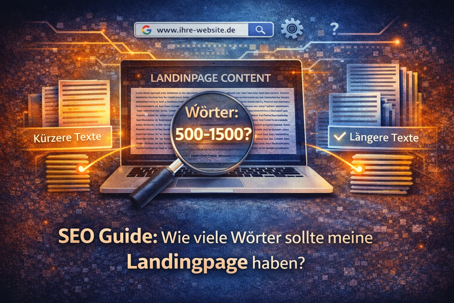 Wie viele Wörter sollte eine Landingpage haben?
