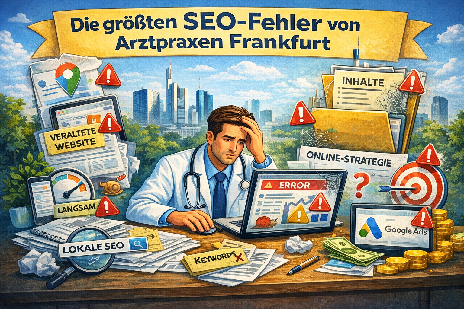 Die größten SEO Fehler von Arztpraxen Frankfurt