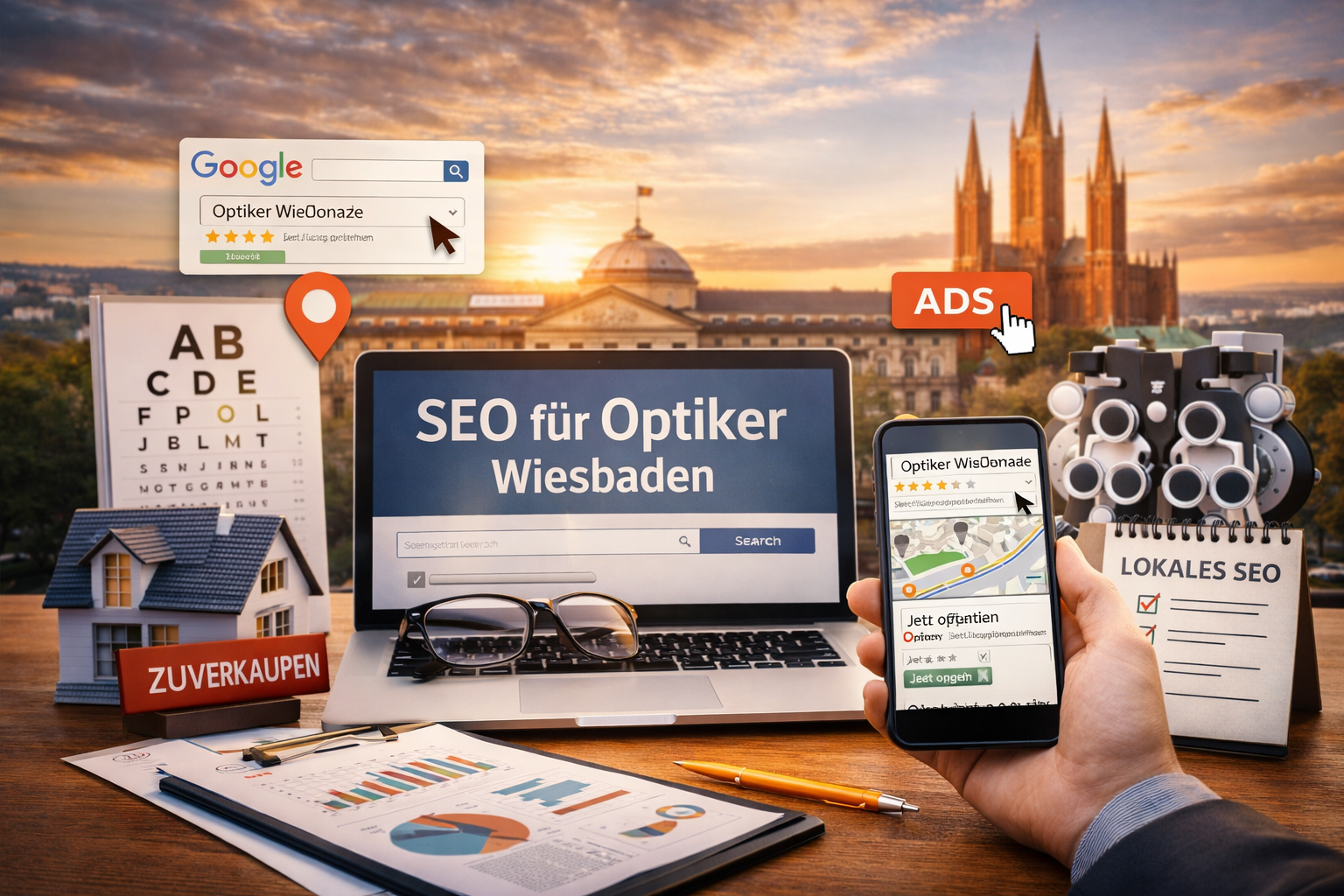 SEO für Optiker Wiesbaden – Mehr Sichtbarkeit für Ihr Fachgeschäft